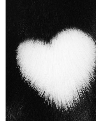 Monnalisa Girls Faux Fur Heart Coat les ctes