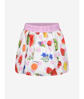 Monnalisa Baby Girls Skirt - Cotton Summer Fruits Skirt en stock