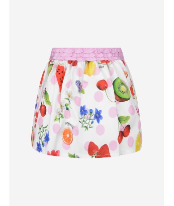 Monnalisa Baby Girls Skirt - Cotton Summer Fruits Skirt en stock