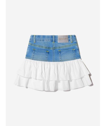 Monnalisa Girls Denim And Macrame Tweety Skirt pas cher