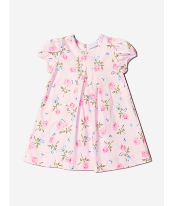 Monnalisa Baby Girls Cotton Jersey Rose Dress Fin de série