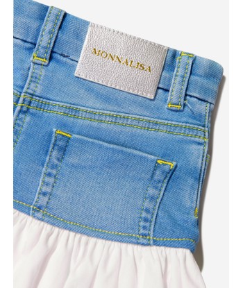 Monnalisa Girls Denim And Macrame Tweety Skirt pas cher