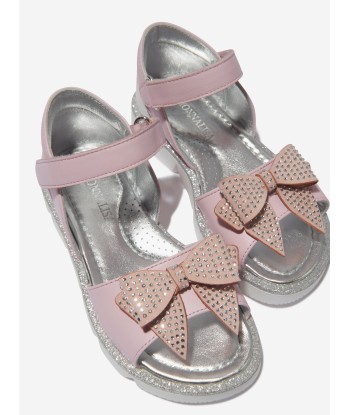 Monnalisa Girls Glitter Bow Sandals destockage