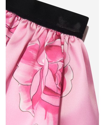 Monnalisa Girls Rose Mini Skirt in Pink shop