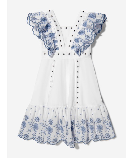 Monnalisa Girls Cotton Broderie Anglaise Dress votre