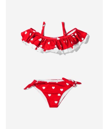 Monnalisa Girls Heart Print Retro Bikini 50% de réduction en Octobre 2024