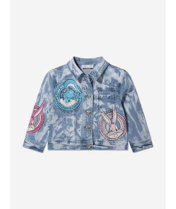 Monnalisa Girls Cotton Lola Bunny Denim Jacket online