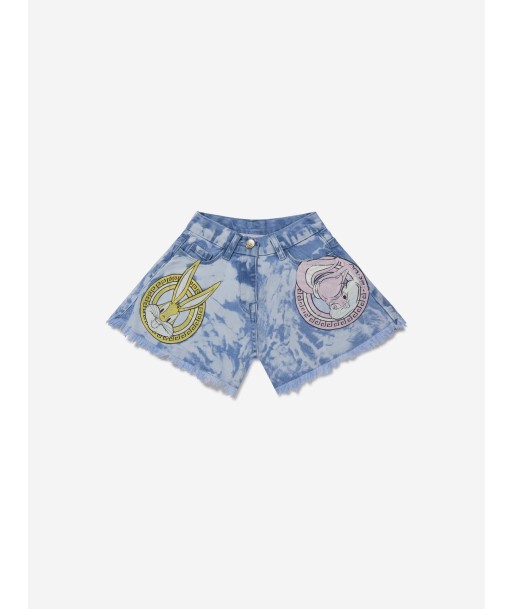 Monnalisa Girls Cotton Lola Bunny Denim Shorts de votre