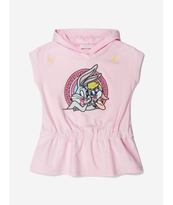 Monnalisa Girls Cotton Lola Bunny Sleeveless Hoodie Livraison rapide