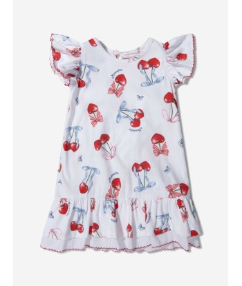 Monnalisa Baby Girls Cotton Cherry Print Dress Faites des économies