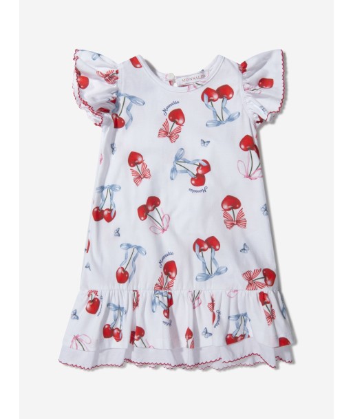 Monnalisa Baby Girls Cotton Cherry Print Dress Faites des économies