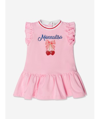 Monnalisa Baby Girls Cotton Cherry Print Sleeveless Dress Le MVP de beaucoup