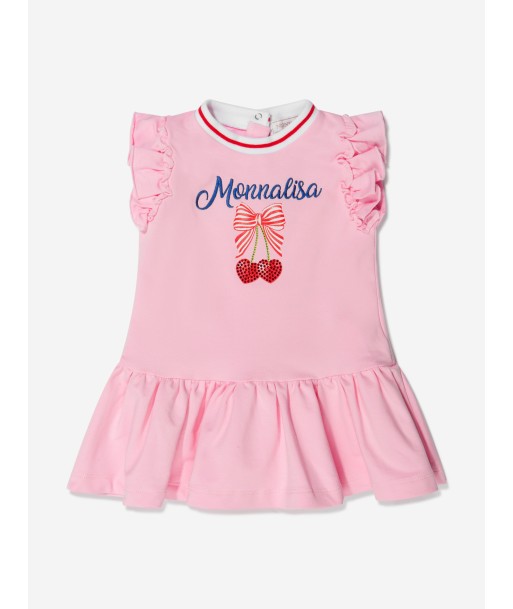 Monnalisa Baby Girls Cotton Cherry Print Sleeveless Dress Le MVP de beaucoup