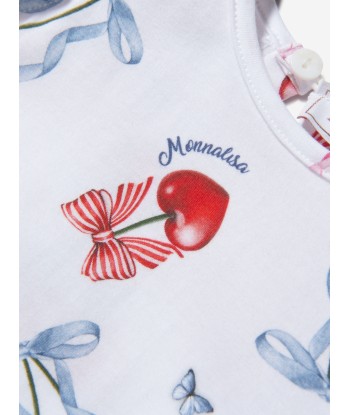 Monnalisa Baby Girls Cotton Cherry Print Dress Faites des économies