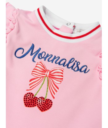 Monnalisa Baby Girls Cotton Cherry Print Sleeveless Dress Le MVP de beaucoup