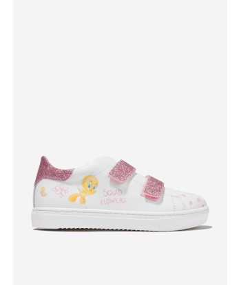 Monnalisa Girls Faux Leather And Glitter Tweety Trainers est présent 