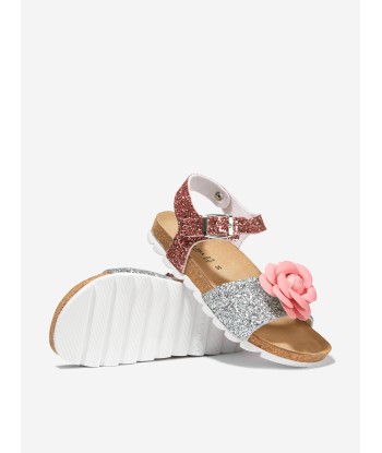 Monnalisa Girls Glitter Rose Sandals Profitez des Offres !