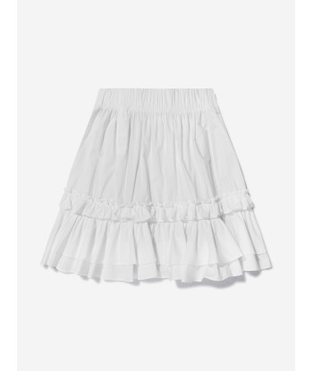 MM6 Maison Margiela Girls Cotton Skirt brillant des détails fins