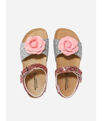 Monnalisa Girls Glitter Rose Sandals Profitez des Offres !