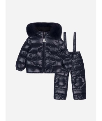 Moncler Enfant Moncler Baby Navy Down Padded Snowsuit vous aussi creer 