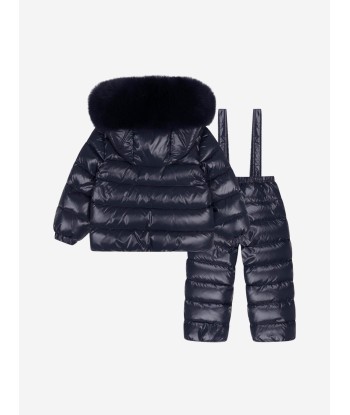 Moncler Enfant Moncler Baby Navy Down Padded Snowsuit vous aussi creer 