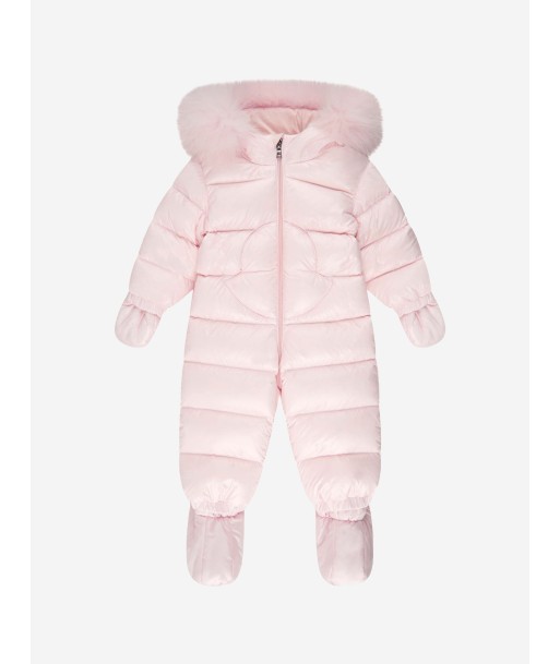 Moncler Enfant Moncler Baby Girls Down Padded Snowsuit Par le système avancé 