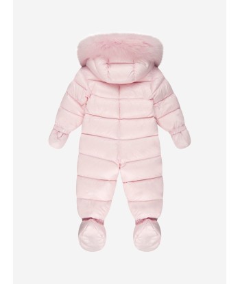 Moncler Enfant Moncler Baby Girls Down Padded Snowsuit Par le système avancé 