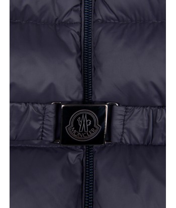 Moncler Enfant Moncler Baby Navy Down Padded Snowsuit brillant des détails fins