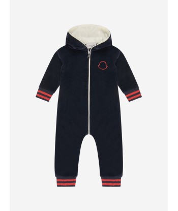 Moncler Enfant Moncler Baby Boys Navy Cotton Onesie Découvrez la collection