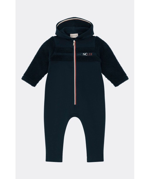 Moncler Baby Boys Navy Cotton Logo Romper Le MVP de beaucoup