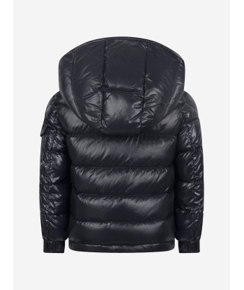 Moncler Enfant Moncler Girls Navy Down Padded Dell Jacket en stock