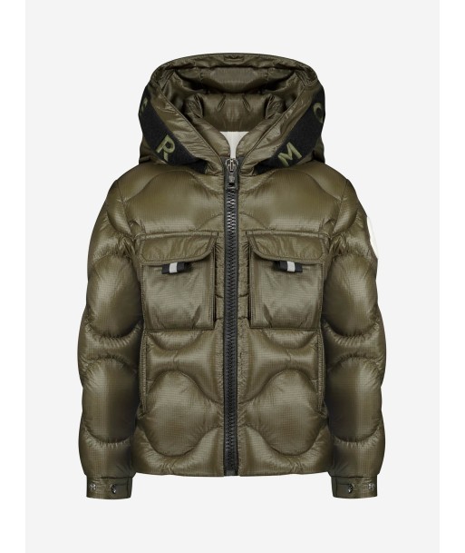 Moncler Boys Olive Down Padded Zonzo Jacket Véritable concentré