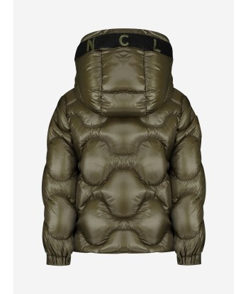 Moncler Boys Olive Down Padded Zonzo Jacket Véritable concentré