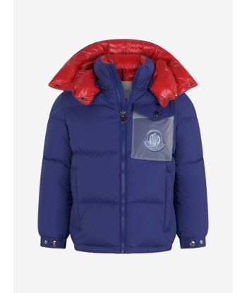 Moncler Boys Navy Down Padded Basil Jacket suggérées chez