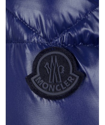 Moncler Enfant Moncler Boys Navy Down Padded Armoricano Jacket offre 