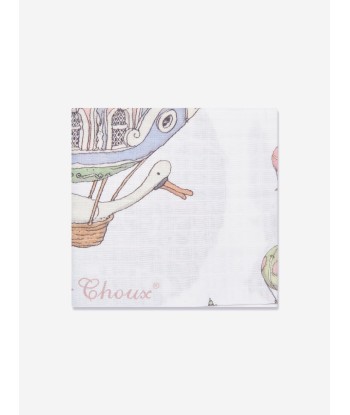 Atelier Choux Baby Hot Air Balloons Swaddle in White Economisez 