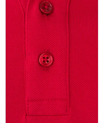 Moncler Enfant Moncler Boys Cotton Pique Long Sleeve Polo Top online