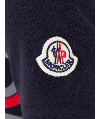 Moncler Enfant Moncler Boys Cotton Jersey Logo T-Shirt soldes