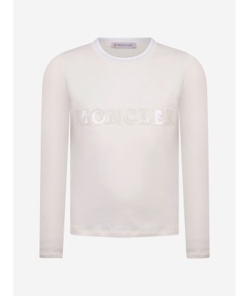 Moncler Girls Cotton Long Sleeve T-Shirt le des métaux précieux