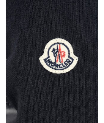 Moncler Boys Navy Cotton Zip Up Top prix pour 