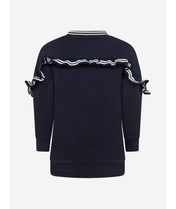 Moncler Girls Navy Cotton Sweater basket pas cher