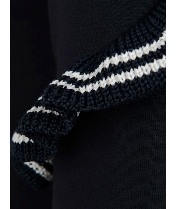 Moncler Girls Navy Cotton Sweater basket pas cher