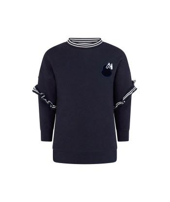 Moncler Girls Navy Cotton Sweater basket pas cher