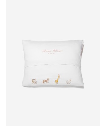 Atelier Choux Girls Carousel Satin Cushion in Pink en ligne