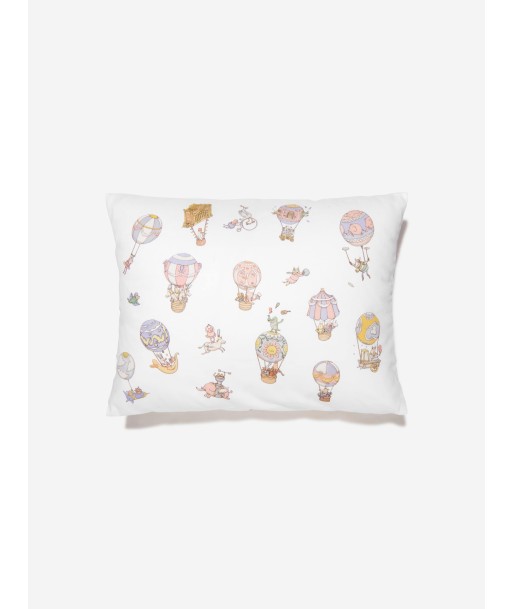 Atelier Choux Kids Pastel Circus Satin Cushion in White livraison et retour toujours gratuits