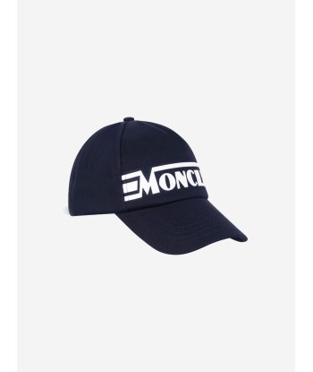 Moncler Enfant Moncler Boys Navy Cotton Logo Cap pour bénéficier 