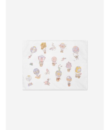 Atelier Choux Kids Pastel Circus Satin Cushion in White livraison et retour toujours gratuits