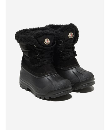 Moncler Enfant Moncler Suede & Nylon Boots pas cher chine