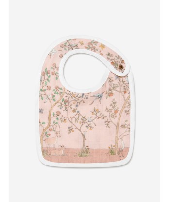 Atelier Choux Baby Girls In Bloom Swaddle And Small Bib Gift Box Set in Pink offre 