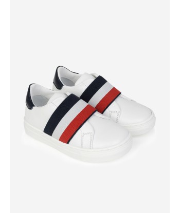 Moncler Enfant Moncler Leather Slip On Shoes shop